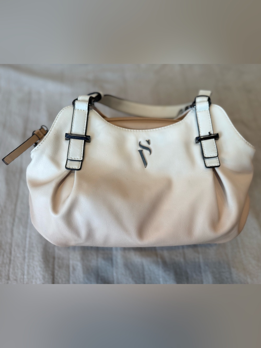 Simply Vera Vera Wang Cream Ombre with Black Accents Shoulder Bag